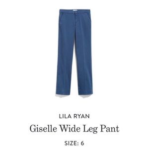 Lila Ryan wide leg pant, size 6, EUC.